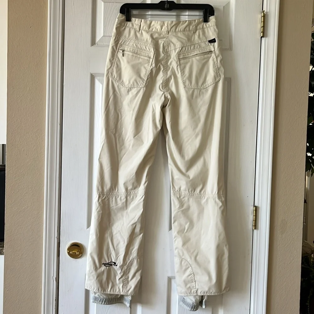 Like new Obermeyer snow ski pants sz 8 off white - Picture 3 of 4